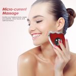 K-SKIN KD817 Gesichtskratzpad, Dredge Meridian, beruhigende Müdigkeit, Kratzplatte, elektrisches Massagegerät, beruhigender Stress, USB-Aufladung, Red, White – Bild 7