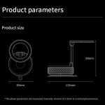 K12 Vacuum Suction Mount Foldable 360 Rotation Magnetic Car Phone Holder, K12 (Black), K12 (Silver) – Bild 13