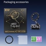 K12 Vacuum Suction Mount Foldable 360 Rotation Magnetic Car Phone Holder, K12 (Black), K12 (Silver) – Bild 14
