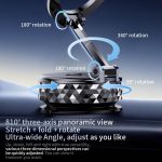 K12 Vacuum Suction Mount Foldable 360 Rotation Magnetic Car Phone Holder, K12 (Black), K12 (Silver) – Bild 5