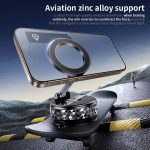 K12 Vacuum Suction Mount Foldable 360 Rotation Magnetic Car Phone Holder, K12 (Black), K12 (Silver) – Bild 7