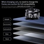 K12 Vacuum Suction Mount Foldable 360 Rotation Magnetic Car Phone Holder, K12 (Black), K12 (Silver) – Bild 8