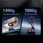 K12 Vacuum Suction Mount Foldable 360 Rotation Magnetic Car Phone Holder, K12 (Black), K12 (Silver) – Bild 9