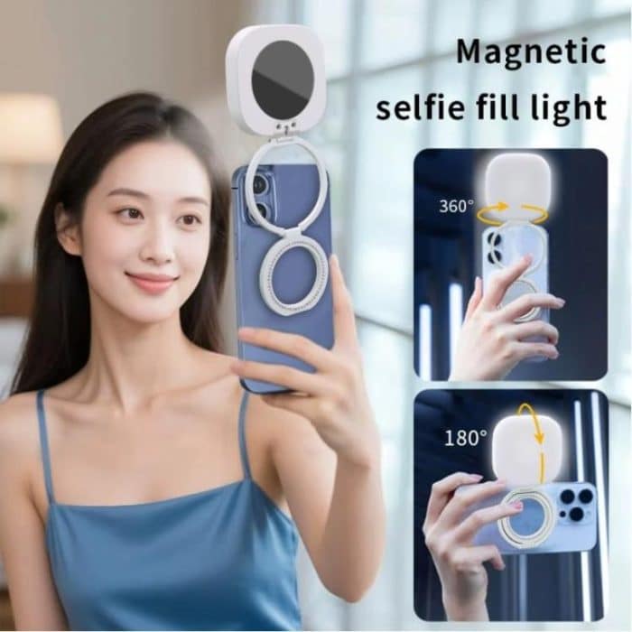 AL80 Portable 360 Degree Rotatable Magnetic Selfie Fill Light LED Fill Lamp, AL80 – Bild 4