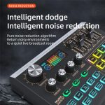 X9 48V Phantomspeisung Bluetooth Audio Mixer 4-Kanal USB Soundkarte Voice Changer – Bild 3