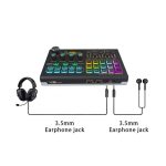 X9 48V Phantomspeisung Bluetooth Audio Mixer 4-Kanal USB Soundkarte Voice Changer – Bild 7