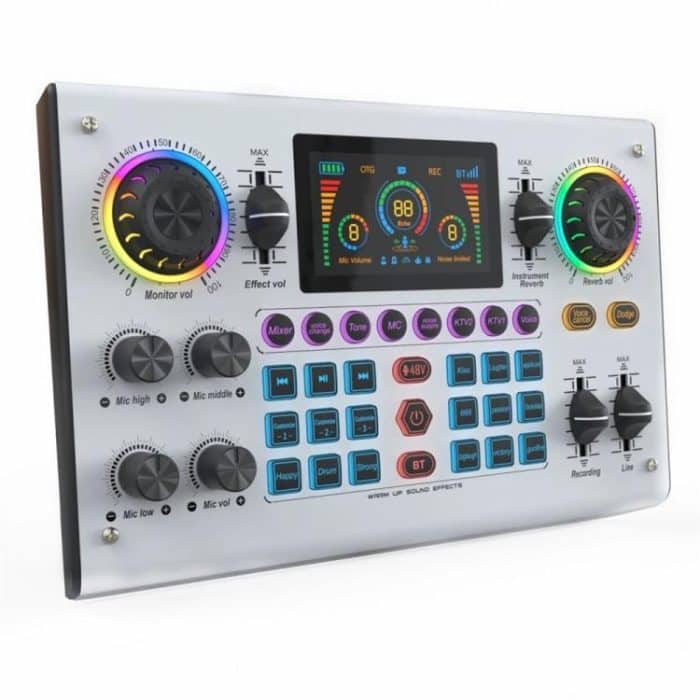 C100 Pro For Streaming / Recording 5 Sound Effects Portable Live Sound Card Audio Mixer, C100 Pro – Bild 2