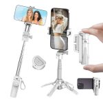 Jmary MT-18 Extendable Phone Holder Wireless Control Mini Phone Selfie Stick Tripod, MT-18 (White), MT-18 (Black)