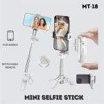 Jmary MT-18 Extendable Phone Holder Wireless Control Mini Phone Selfie Stick Tripod, MT-18 (White), MT-18 (Black) – Bild 2