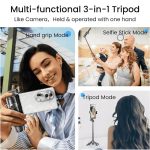 Jmary MT-18 Extendable Phone Holder Wireless Control Mini Phone Selfie Stick Tripod, MT-18 (White), MT-18 (Black) – Bild 5