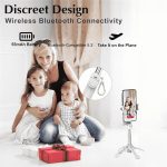 Jmary MT-18 Extendable Phone Holder Wireless Control Mini Phone Selfie Stick Tripod, MT-18 (White), MT-18 (Black) – Bild 9