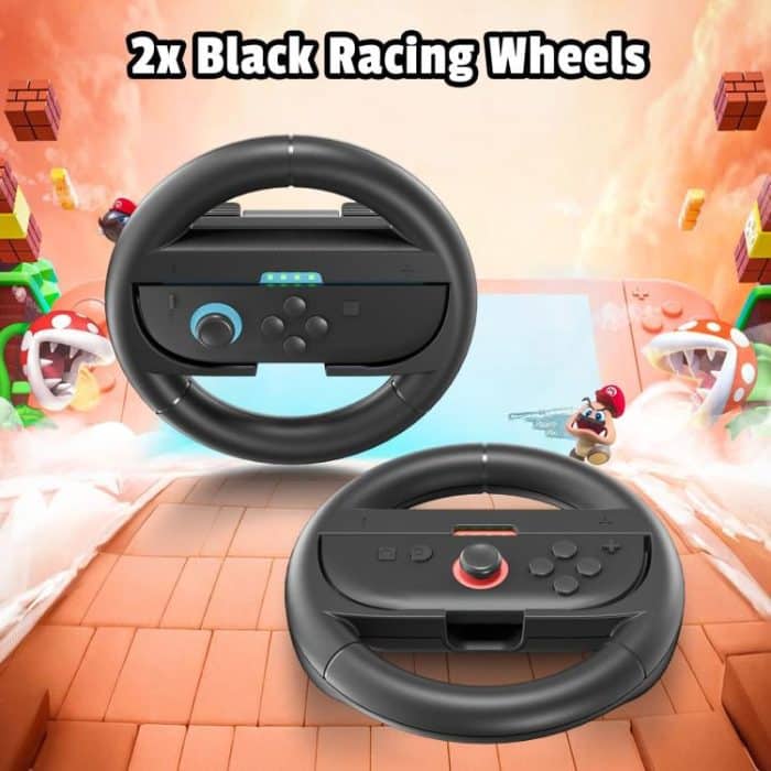 Left And Right Handle Racing Steering Wheel Grips Set, For Nintendo Switch 2 – Bild 3