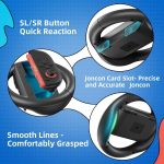 Left And Right Handle Racing Steering Wheel Grips Set, For Nintendo Switch 2 – Bild 6