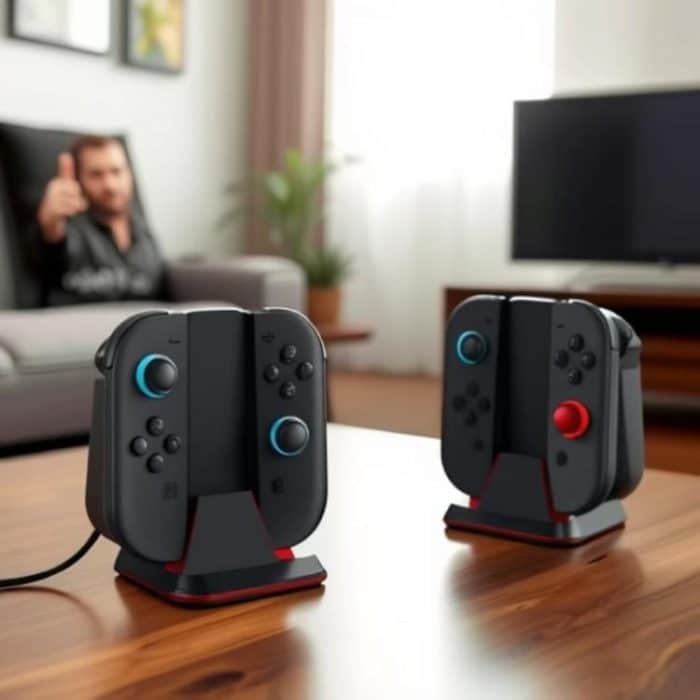 4 in 1 Handle Charging Stand With RGB Dazzling Lights, For Nintendo Switch 2 – Bild 5