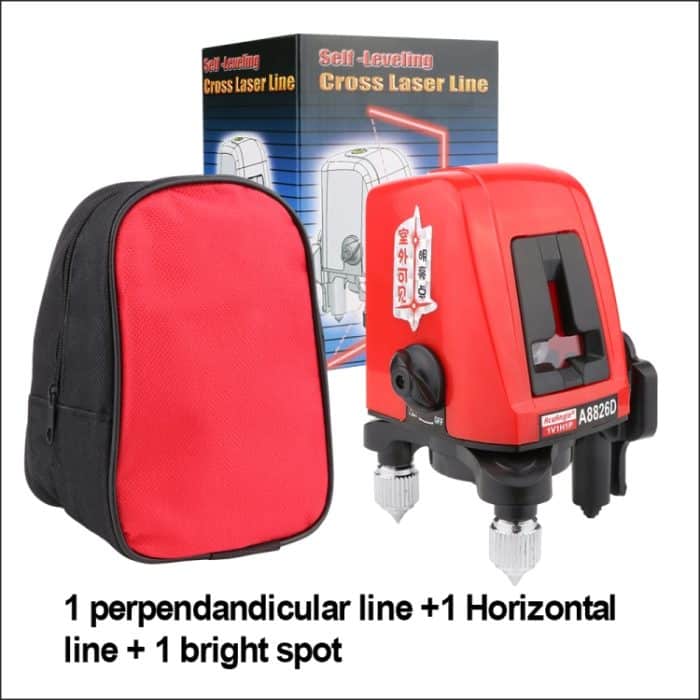 A8826D Laserebene 3D Self Leveling 2 Line Laser Horizontale Vertikale Laser Level 360 Stativ Mini Laserstufen – Bild 3