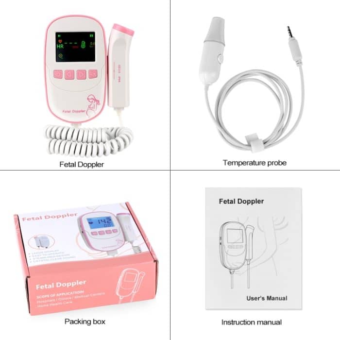 FD20P Fetal Doppler Ultraschall Baby Herzschlagdetektor Monitor – Bild 6