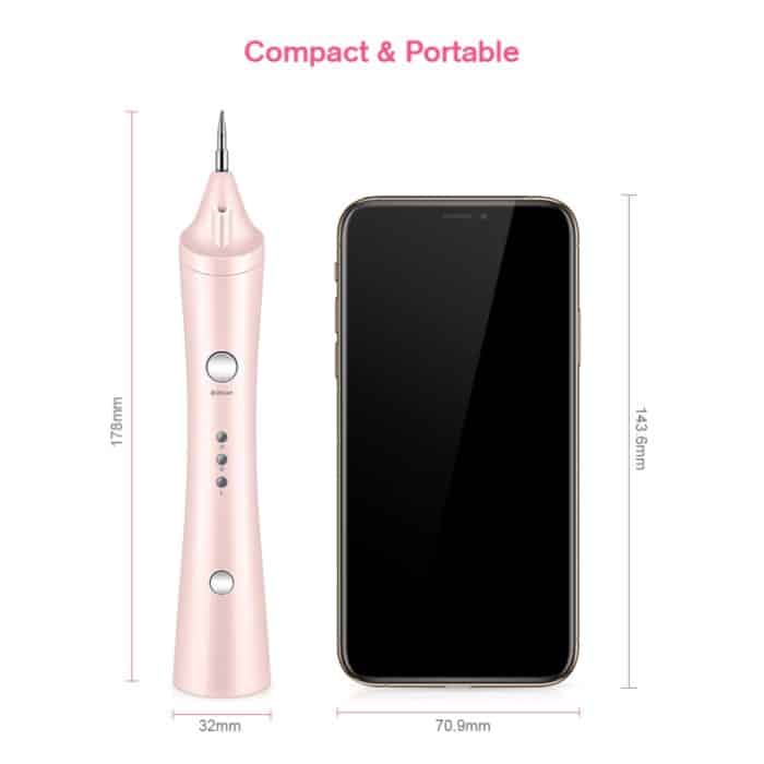 K-SKIN KD306 Laser-Spotting-Maschine, Plasma-Stift, dunkler Wimpernentferner für die Entfernung von Gesichtskrämpfen, Tattoo-Hautpflege, White, Pink – Bild 7