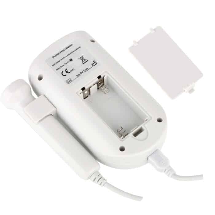 FD-100 Digitaler Fetal-Doppler-Ultraschall-Baby-Herzschlag-Detektor-Monitor, LED-Digital-Pränatal-Taschen-Fetal-Doppler-Stethoskop (Rosa), FD-100  (Pink) – Bild 3