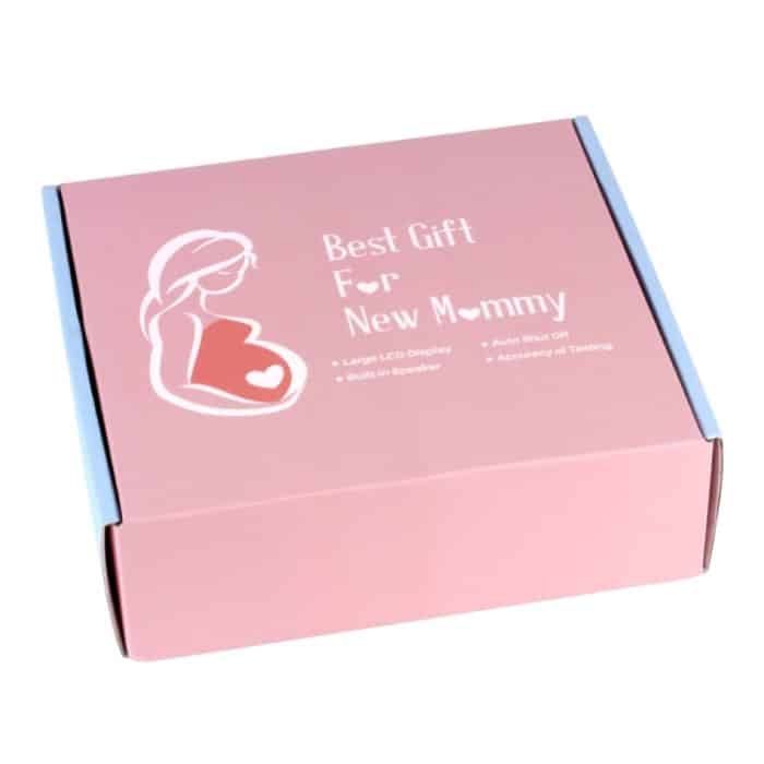 FD-100 Digitaler Fetal-Doppler-Ultraschall-Baby-Herzschlag-Detektor-Monitor, LED-Digital-Pränatal-Taschen-Fetal-Doppler-Stethoskop (Rosa), FD-100  (Pink) – Bild 6