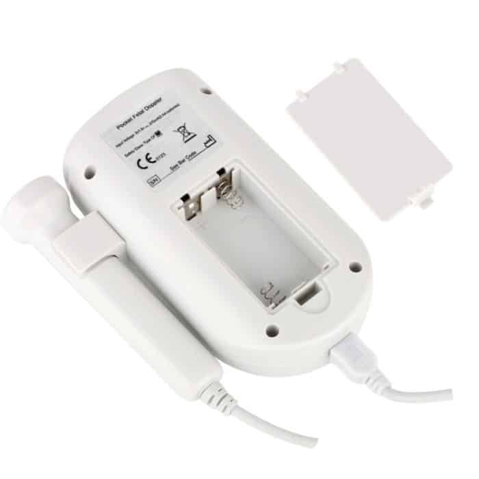 FD-100 Digitaler fetaler Doppler-Ultraschall Sound Baby-Herzschlagdetektor Monitor LED Digitales pränatales Taschen-Fetal-Doppler-Stethoskop (blau) – Bild 3