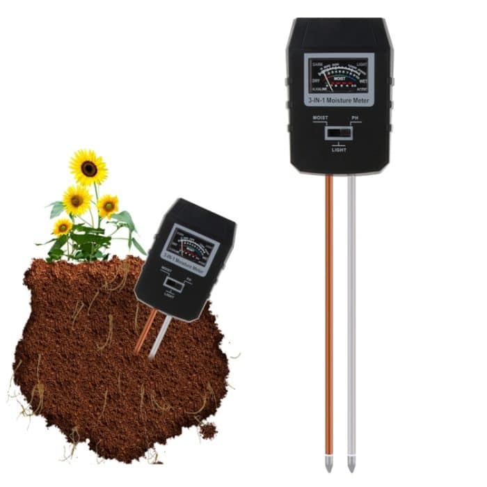 RZ97 Mini Boden pH-Feuchtigkeitsfeuchtigkeitsmessung pH-Meter Bodenfeuchtigkeitsmonitor Hygrometer Gartenarbeit Pflanze Landwirtschaft Feuchtigkeitstester – Bild 1