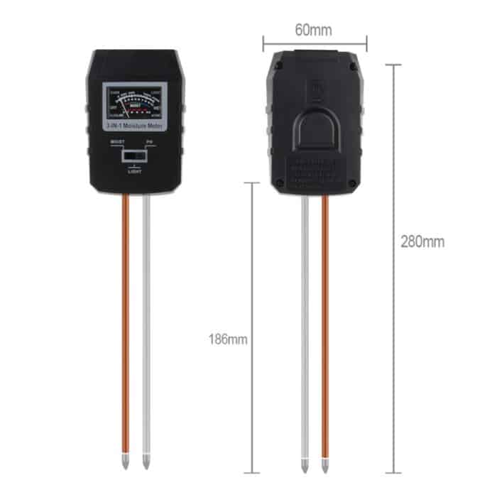 RZ97 Mini Boden pH-Feuchtigkeitsfeuchtigkeitsmessung pH-Meter Bodenfeuchtigkeitsmonitor Hygrometer Gartenarbeit Pflanze Landwirtschaft Feuchtigkeitstester – Bild 2