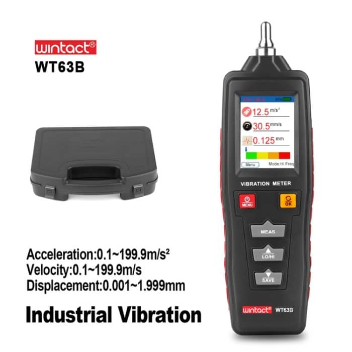 WT63B Handheld Vibration Analyzer Digital Vibrationsmessgerät – Bild 6