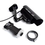 Wasserdichte Dummy-CCTV-Kamera mit blinkender LED für ein realistisches Aussehen eines Sicherheitsalarms, black, Silver – Bild 4