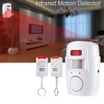 Drahtlose Fernbedienung Drahtlose Heimsicherheit PIR-Alarm Infrarotsensor Alarmsystem Diebstahlsicherungsmelder Alarm 105DB Sirene