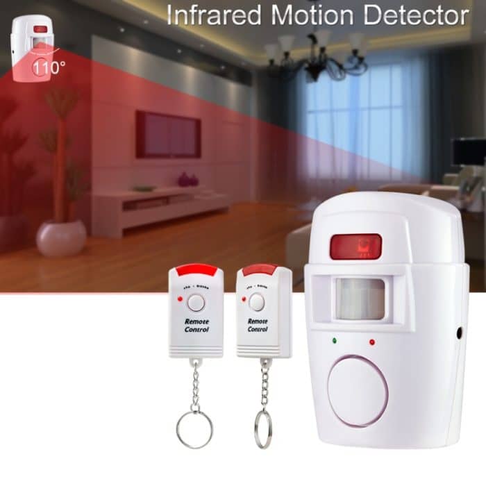 Drahtlose Fernbedienung Drahtlose Heimsicherheit PIR-Alarm Infrarotsensor Alarmsystem Diebstahlsicherungsmelder Alarm 105DB Sirene – Bild 1