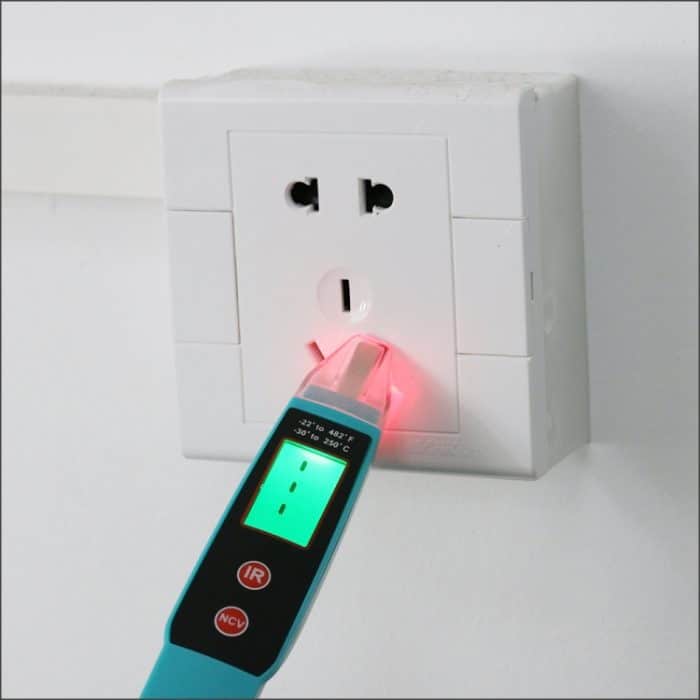 JHL-18A Digitales berührungsloses Thermometer Wechselspannungsdetektor Infrarot-Thermometer Spannungsstift Typ Handinduktions-Spannungsprüfer – Bild 1