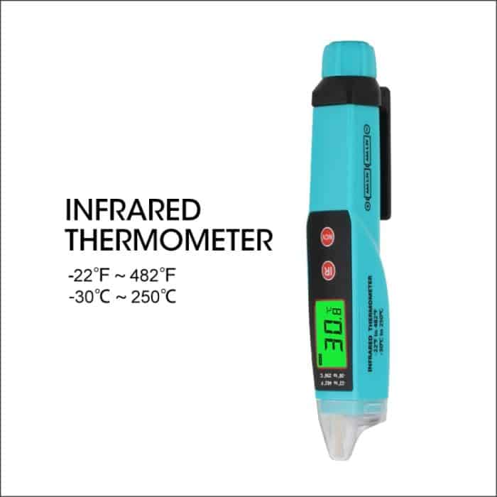 JHL-18A Digitales berührungsloses Thermometer Wechselspannungsdetektor Infrarot-Thermometer Spannungsstift Typ Handinduktions-Spannungsprüfer – Bild 5