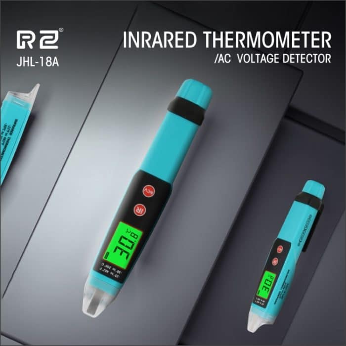 JHL-18A Digitales berührungsloses Thermometer Wechselspannungsdetektor Infrarot-Thermometer Spannungsstift Typ Handinduktions-Spannungsprüfer – Bild 7