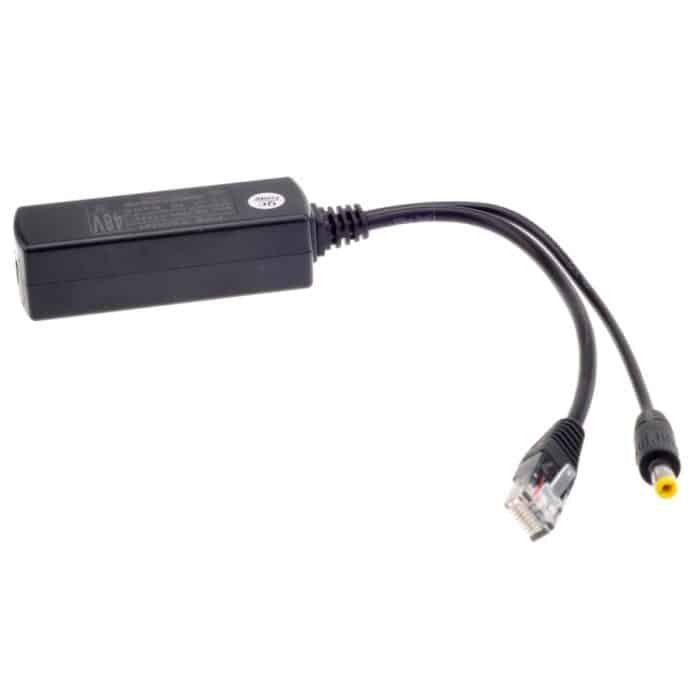 Power Over Ethernet Splitter 48-V-Eingang und 12-V-Ausgang 48-V-PoE-Splitter-Adapter. Lassen Sie die 12-V-DC-IP-Kamera zur POE-Kamera werden – Bild 2