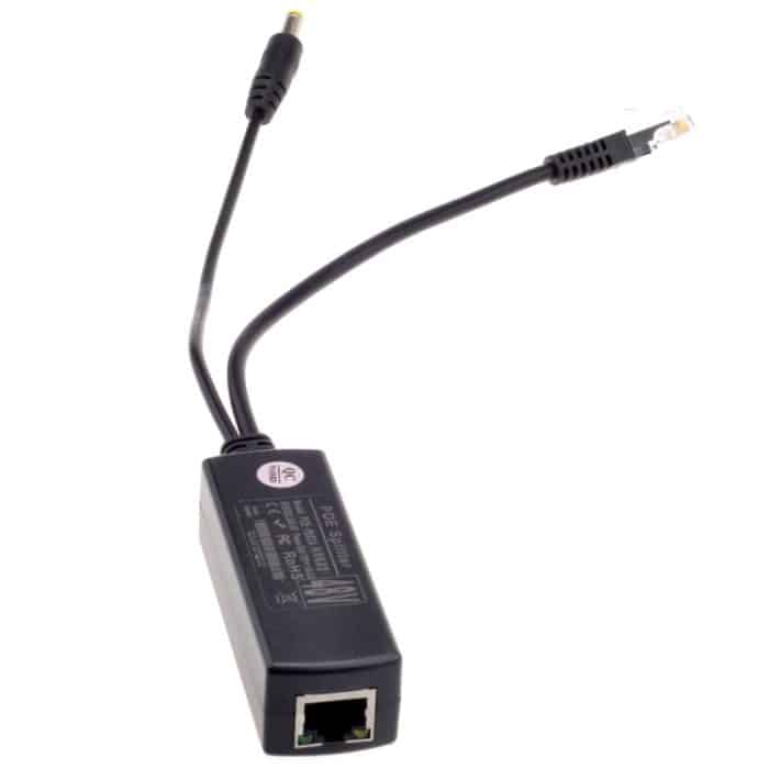 Power Over Ethernet Splitter 48-V-Eingang und 12-V-Ausgang 48-V-PoE-Splitter-Adapter. Lassen Sie die 12-V-DC-IP-Kamera zur POE-Kamera werden – Bild 4