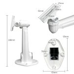 CCTV Wandhalterung Aluminium Metallic Silber Halterung Indoor Outdoor für Bullet Camera IP Camera Bracket Zubehör – Bild 5