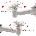 CCTV Wandhalterung Aluminium Metallic Silber Halterung Indoor Outdoor für Bullet Camera IP Camera Bracket Zubehör – Bild 7