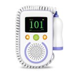A100D Digitaler fetaler Doppler-Ultraschall-Sound Baby-Herzschlagdetektor-Monitor Wiederaufladbares pränatales Taschen-Fetal-Doppler-Stethoskop