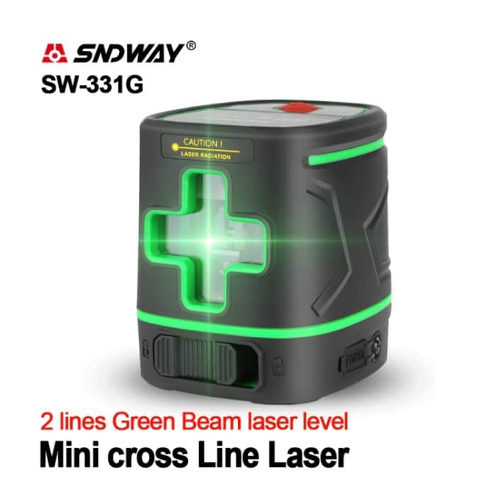SNDWAY SW-331G Laser Level 2 Linien 360 Grad wiederaufladbare Batterie Green Beam Self Leveling Level Laser 3D Rotary Vertikal Horizontal – Bild 5