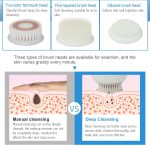 Duosi DY-103 USB Aufladen Elektrische Gesichtsreinigungsbürste Wasserdichtes Gesicht Tiefenporenreinigungsmassagegerät Peeling Öl Schmutz Mitesser Entfernen – Bild 12