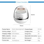 Duosi DY-103 USB Aufladen Elektrische Gesichtsreinigungsbürste Wasserdichtes Gesicht Tiefenporenreinigungsmassagegerät Peeling Öl Schmutz Mitesser Entfernen – Bild 15