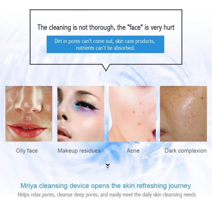 Duosi DY-103 USB Aufladen Elektrische Gesichtsreinigungsbürste Wasserdichtes Gesicht Tiefenporenreinigungsmassagegerät Peeling Öl Schmutz Mitesser Entfernen – Bild 7