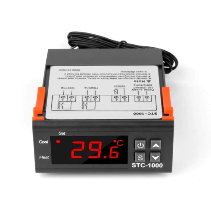 STC-1000 24V Digitaler Temperaturregler LED Temperaturregler Thermostat für Inkubatorrelais 10A Heizen und Kühlen – Bild 1