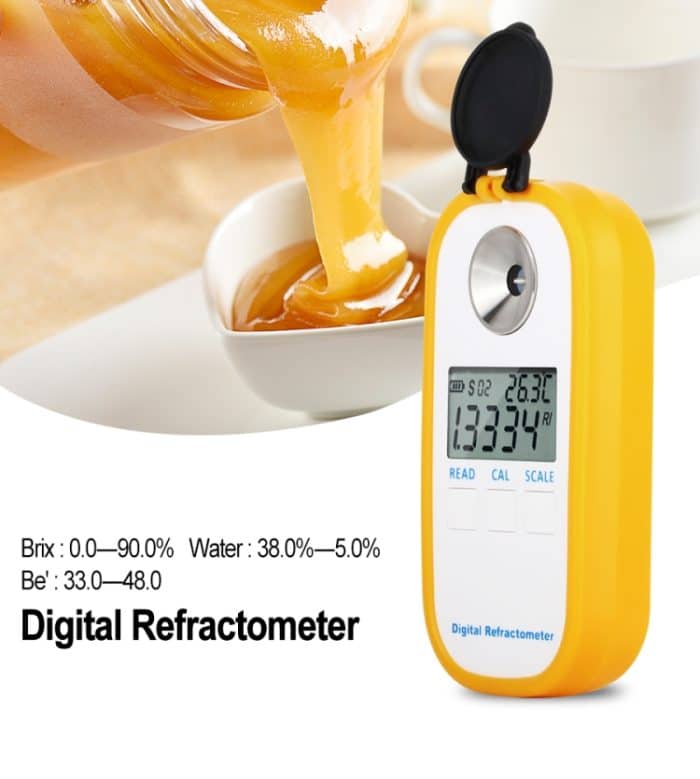 DR301 Digital Honig Refraktometer Messen Zuckergehalt Meter Reichweite 090 Brix Refraktometer Baumume Honig Wasserkonzentration Werkzeug – Bild 7