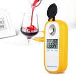 DR401 Digital Display Refraktometer Brix 0-50% Alkoholbereich 0 ~ 22% Refraktometer Bier Weinfrucht Traube Zucker Saccharimeter