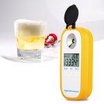 DR402 Digitales Bier Refraktometer Würze Hydrometer Brix 0-50% Konzentration Meter Refraktometer Elektronisches Wein Alkohol Tester