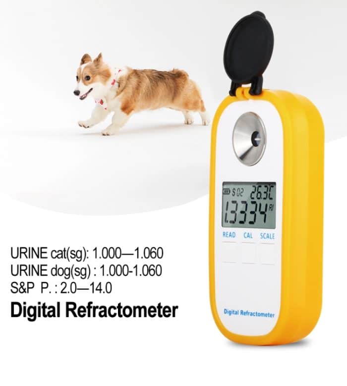 DR503 Animal Clinical Refraktometer Veterinäres Human Serum Protein Piss Urin Refraktometer PET Hundekatze-spezifische Gravity Tester – Bild 6