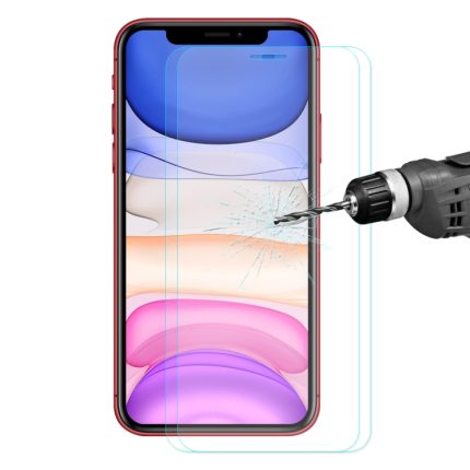 2 Stück ENKAY Hat-Prince 0,26 mm 9H 2,5D gehärtete Glasfolie mit gebogenen Kanten, For iPhone 11 / iPhone XR, For iPhone 11 Pro, For iPhone 11 Pro Max