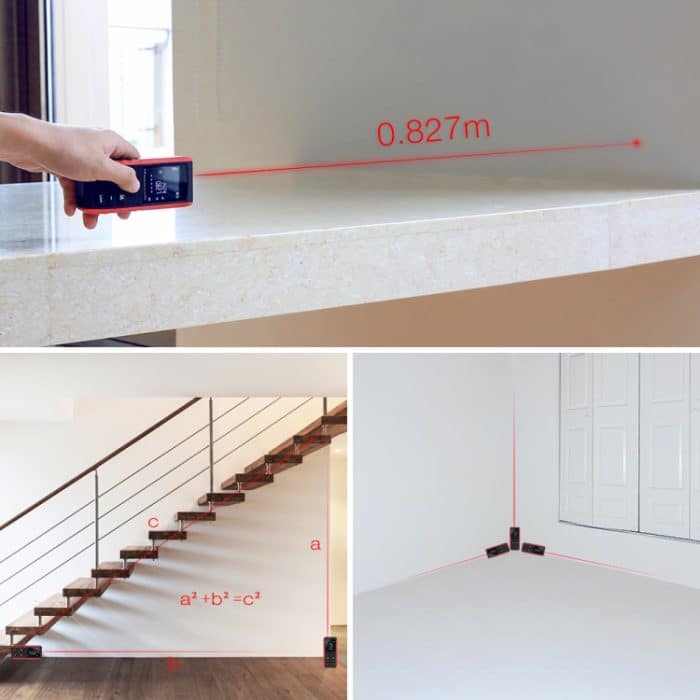 E60 Laser-Entfernungsmesser Laser-Entfernungsmesser-Messgerät Digitale Handwerkzeuge Modulreichweite 60 m Entfernungsmesser – Bild 9