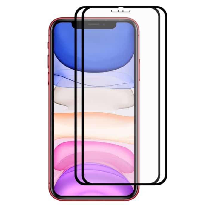 2 Stück ENKAY Hat-Prince Vollkleber 0,26 mm 9H 2,5D gehärtetes Glas mit vollständiger Abdeckung, For iPhone 11 / iPhone XR, For iPhone 11 Pro / XS / X, For iPhone 11 Pro Max / XS Max – Bild 2